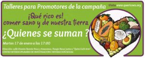 “TALLER PARA PROMOTORES DE LA CAMPAÑA QUE RICO ES”, EN LA FUNDACIÓN CIIIS @ Fundación “Centro Interdiciplinario de Investigación e Interacción Social” – CIIIS 
